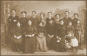 Sznajderman Family, Zawiercie, about 1904